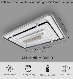 Modern Ceiling Bladeless Fan Chandelier