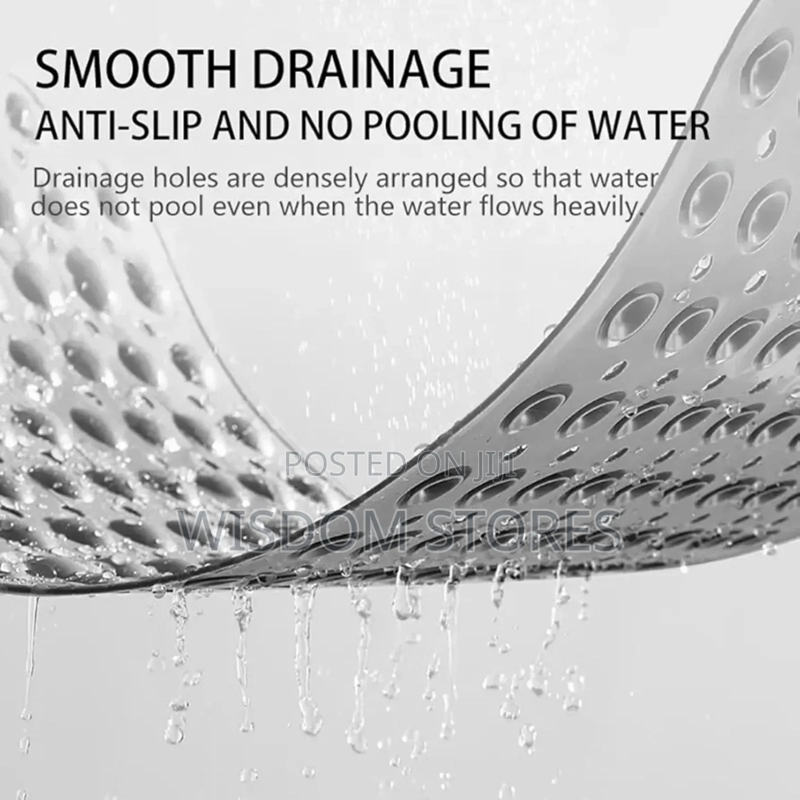 Non-Slip Bath Mat With Suction Cups