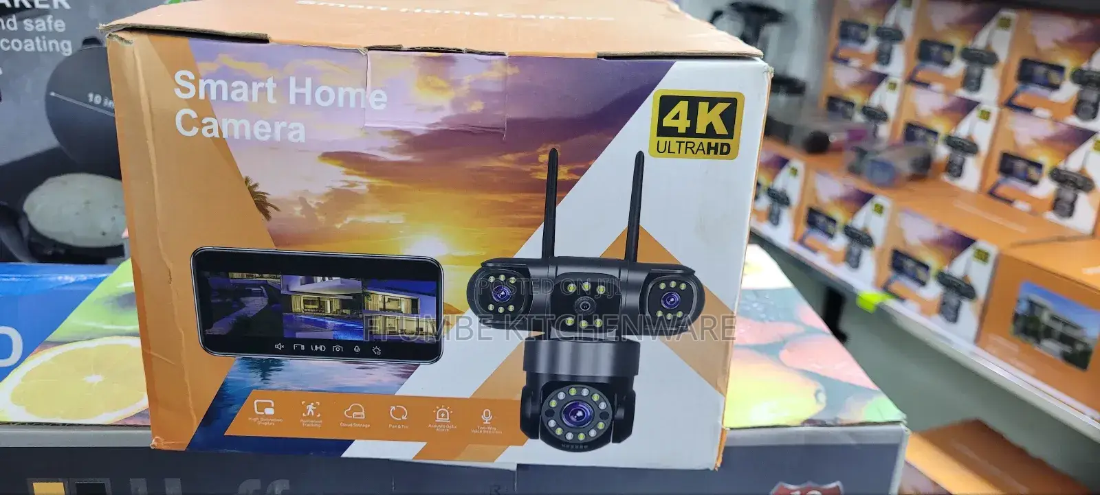 Security Camera Triple Lens