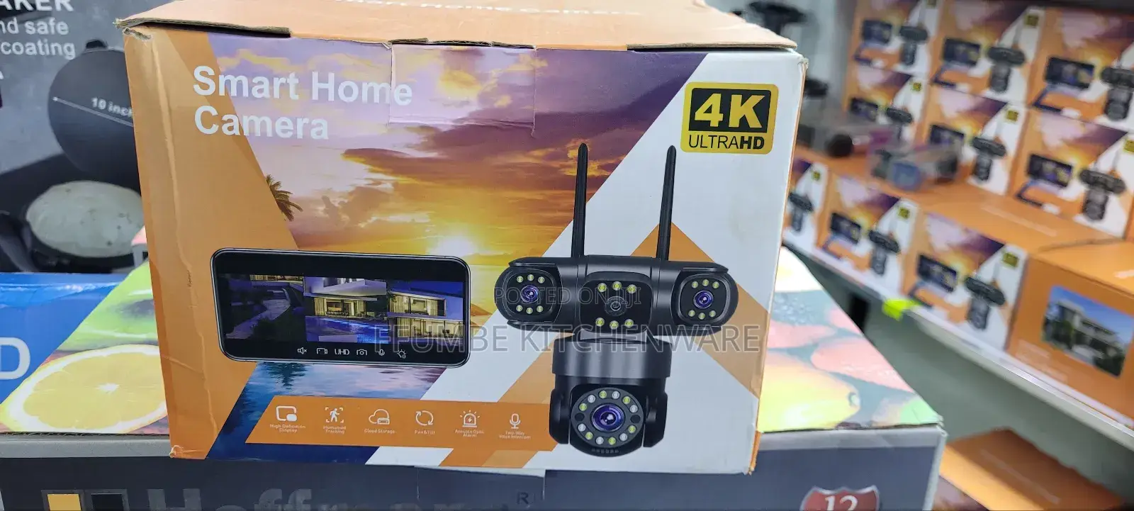 Security Camera Triple Lens