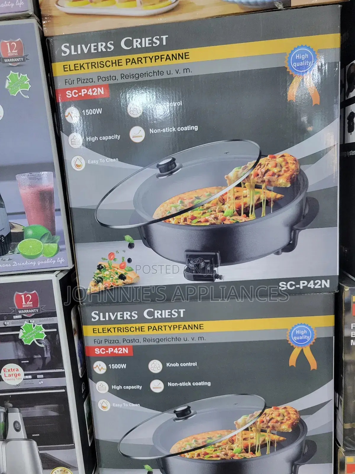 Silver Crest Nonstick Coating Pizza Past Machine
