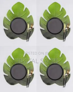 Tropical Monstera Leaf Shaped Table