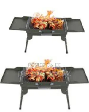 Portable Green Foldable Charcoal BBQ Grill