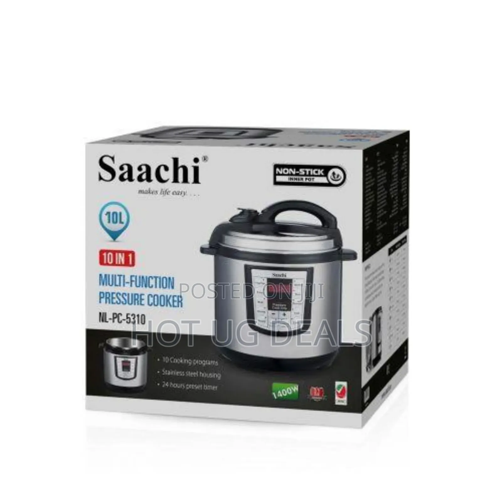 Saachi 10 L Electric Pressure Cooker  With 10 In 1 Cooking Function