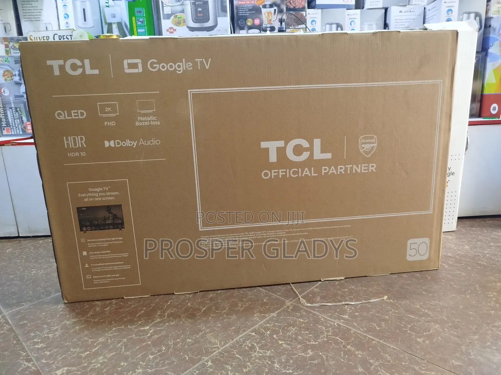 TCL Qled 50 Smart Android Digital Flat Screen Flameless