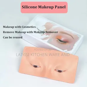 Makeup Practice Face Board Dummy Silicone Practice Skin Board,