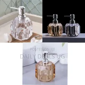 Elegant Faceted Crystal Liquid Soap Dispenser - Multicolor