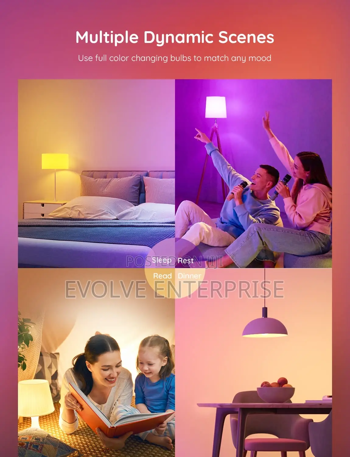 Smart Light Bulbs, Color Changing Light Bulb, Work With Alexa