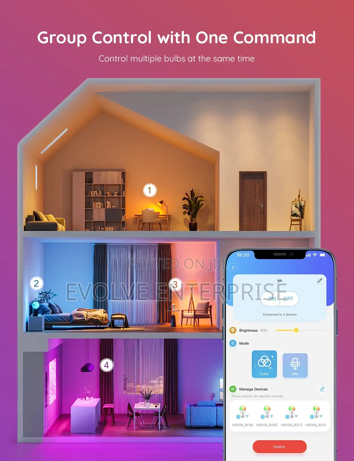 Smart Light Bulbs, Color Changing Light Bulb, Work With Alexa