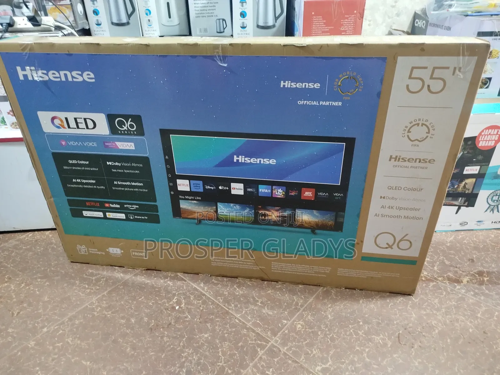 55 Qled Hisense Smart Uhd Digital Flat Screen Flameless.