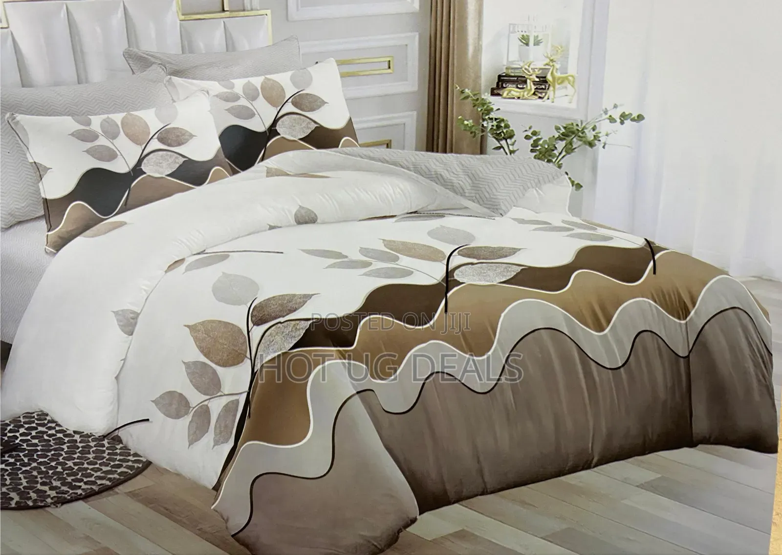 5x6 Duvet Set With 1 Bedsheet & 2 Pillowcases- Multicolour