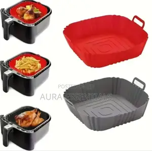 2 Pack of Squre Air Fryer Silicone Liners