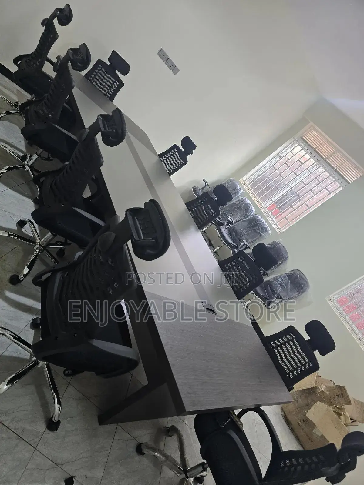 Modern Executive Conference Meeting Table and 10 Chairs