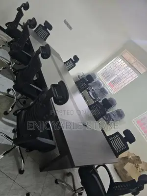 Modern Executive Conference Meeting Table and 10 Chairs