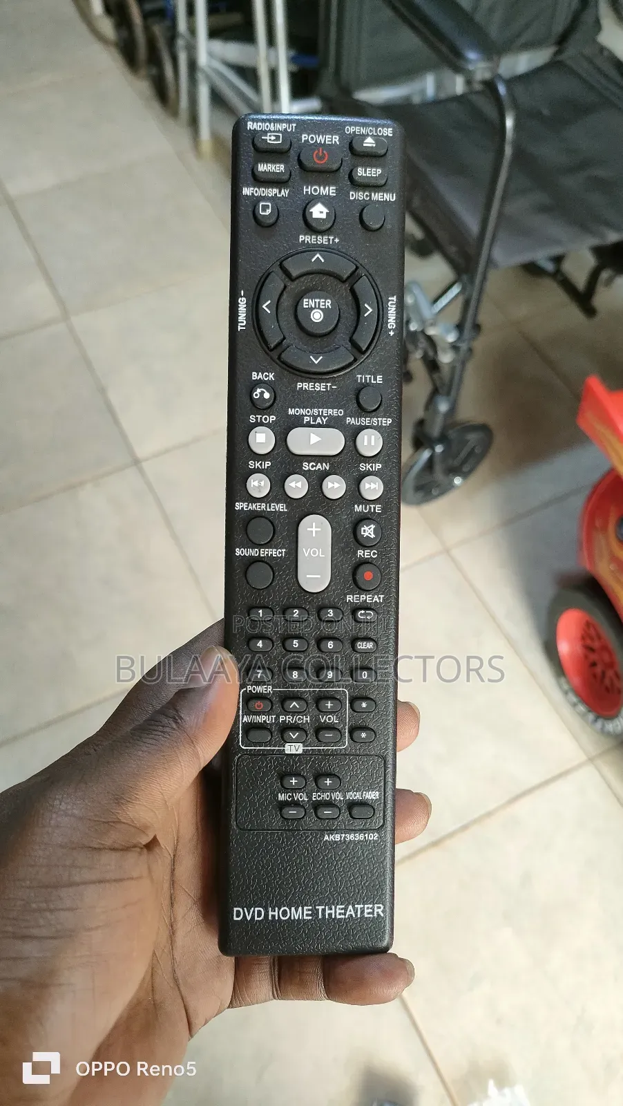 Akb Remote Control for an Lg DVD Home Theater System.