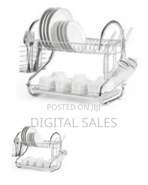 2 Tier Stainless Steel Dish Rack
