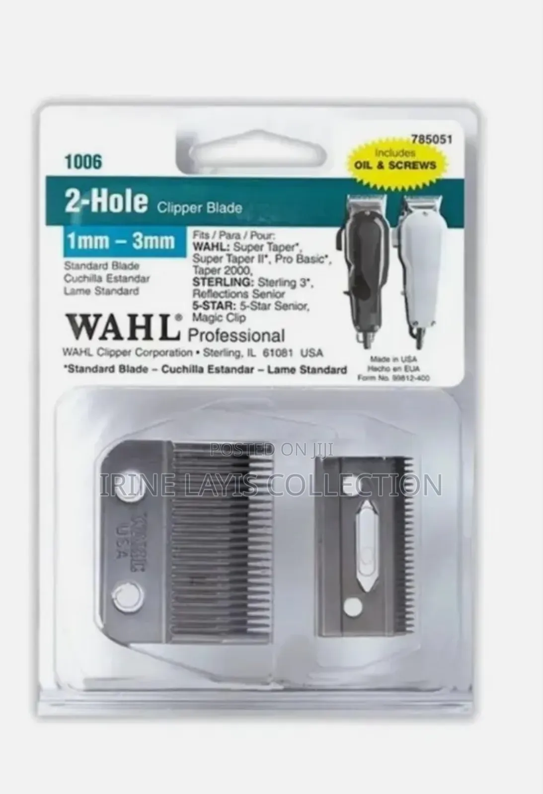 Wahl Super Taper Replacement Blade 2 Hole Clipper Blade.