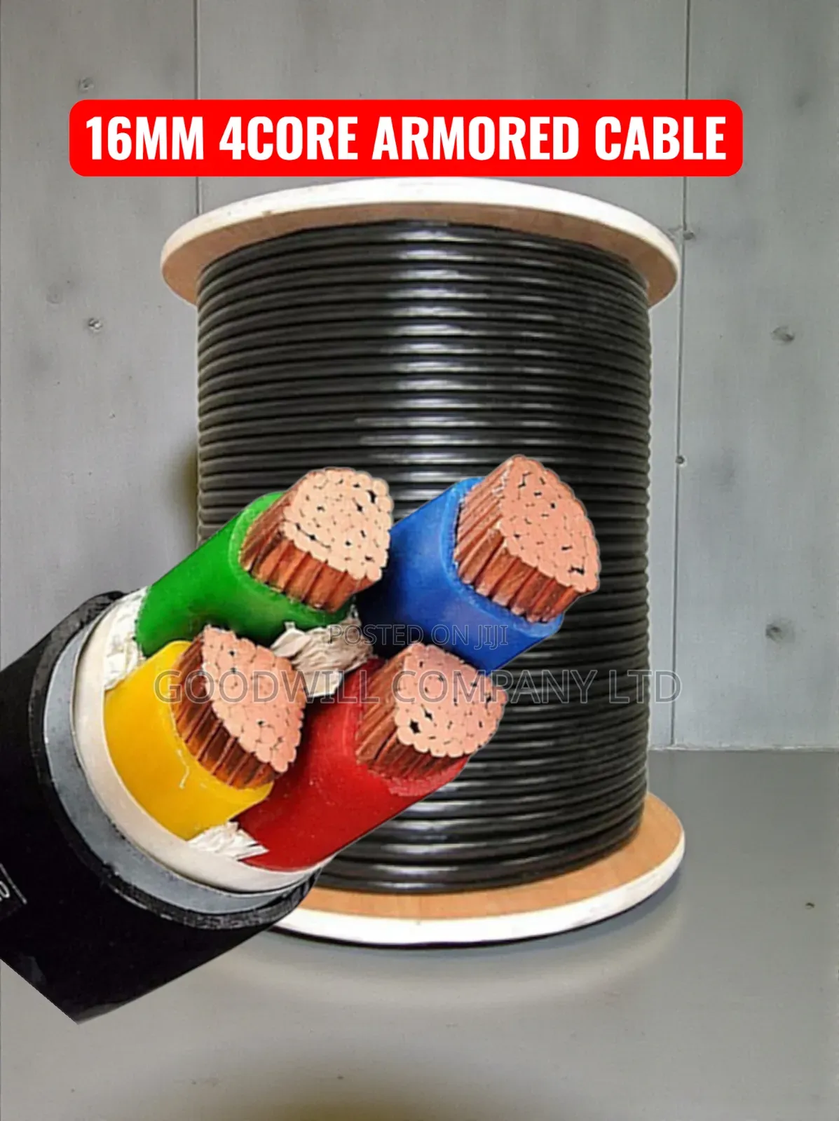 16mm Total 4core Pure Copper Underground Armoured Cable