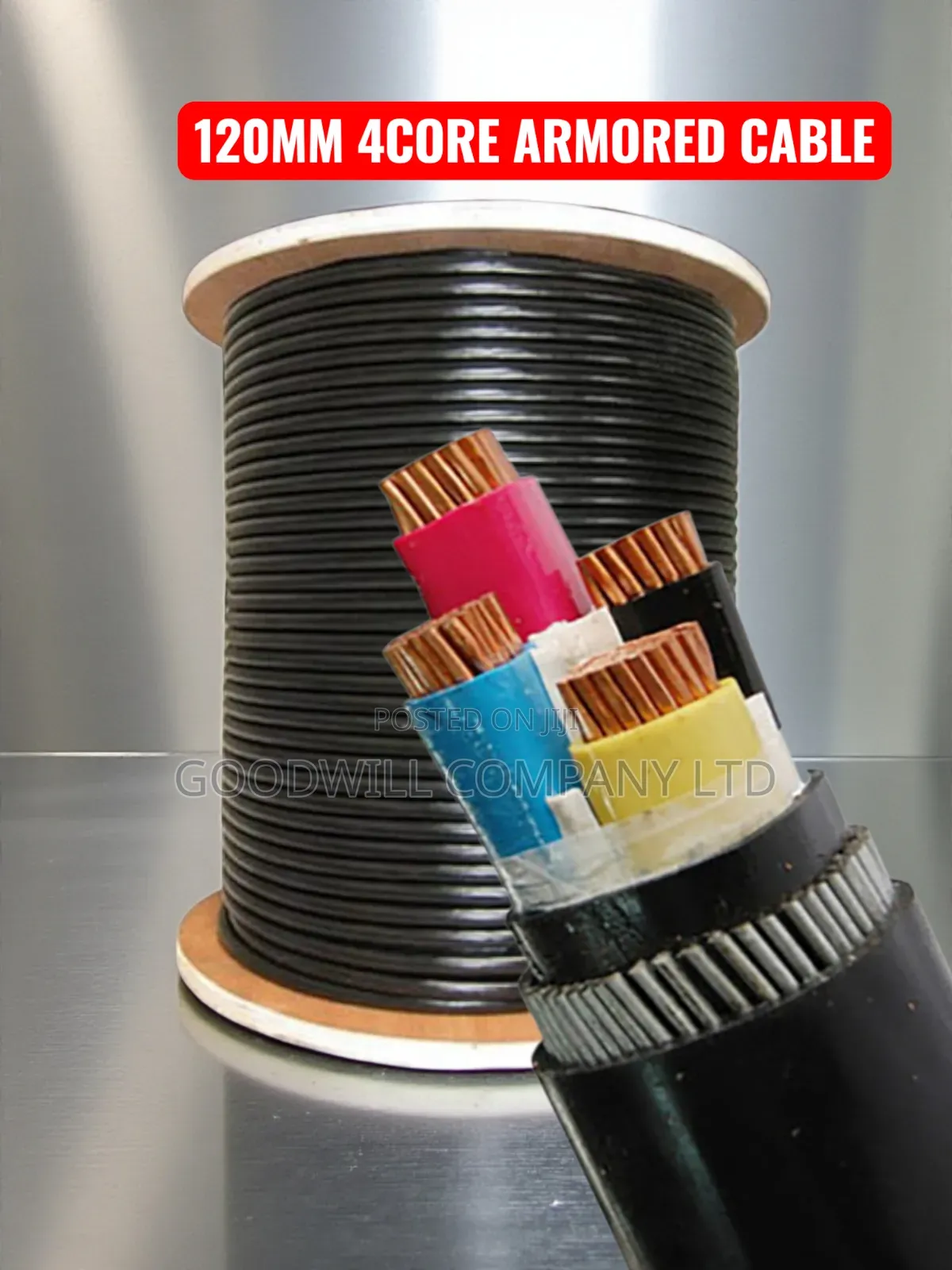 120mm Total 4core Pure Copper Underground Armoured Cable