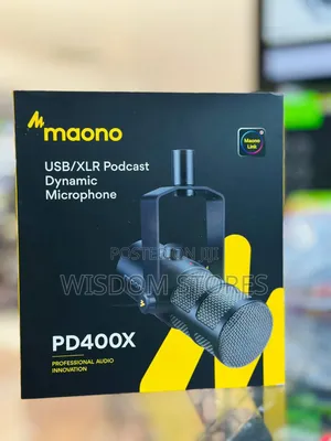 Maono Pd400x Usb/XLR Podcast Dynamic Microphone.