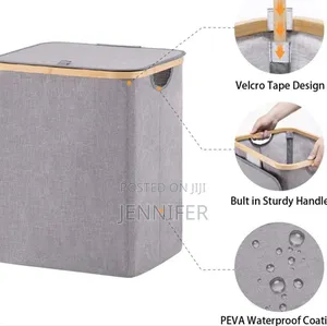 Bamboo Laundry Hamper Basket With Lid