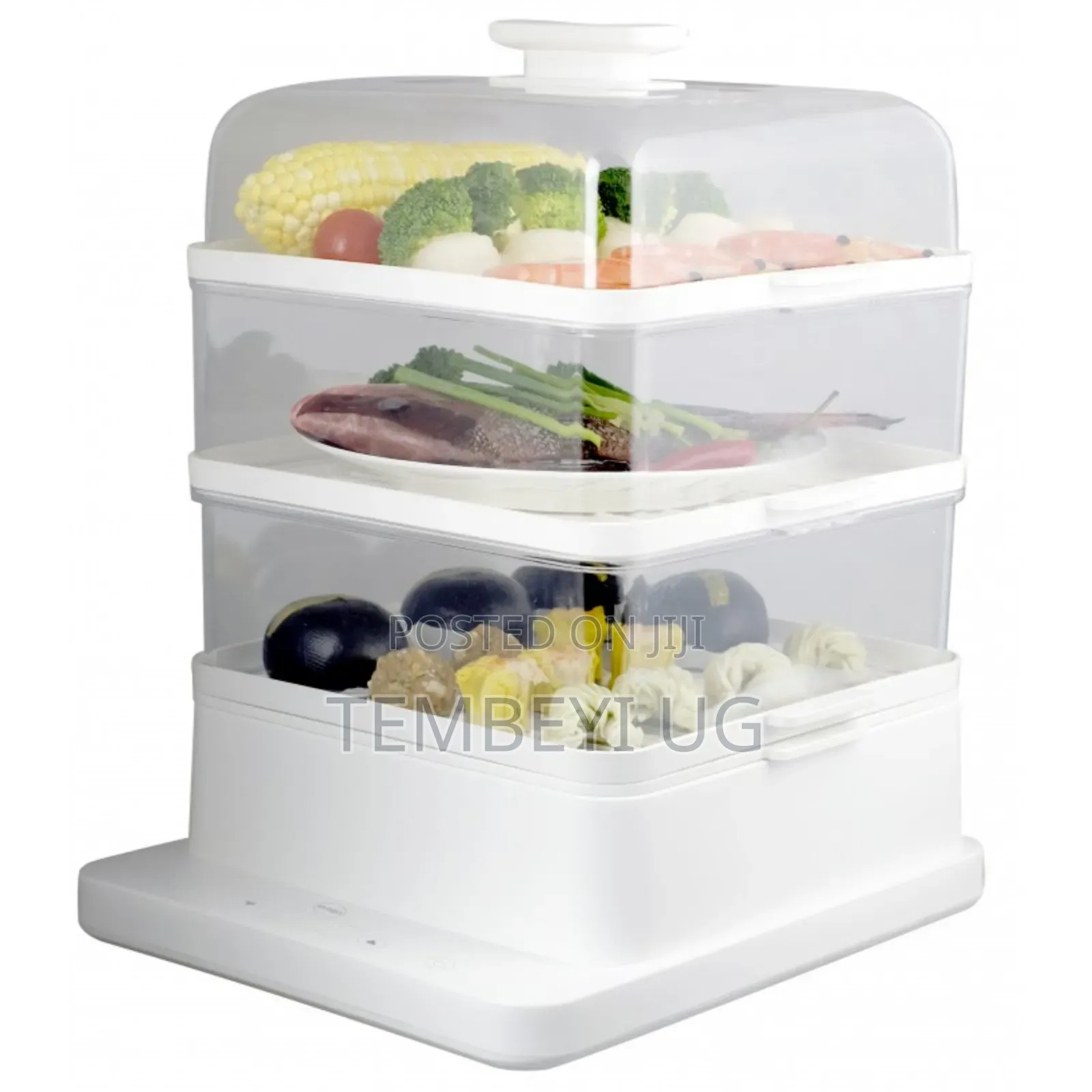 Three-Tiered Electric Food Steamer.