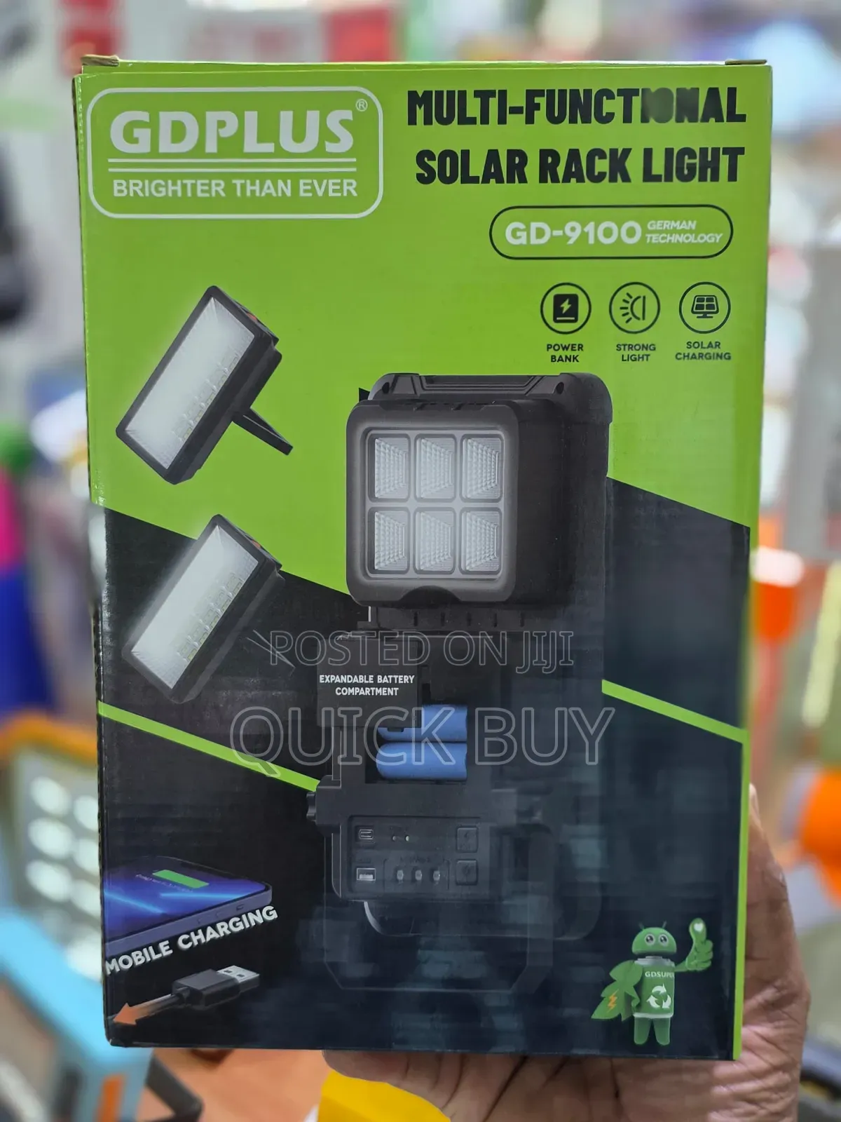 Dplus Gd-9100 Multi-Functional Solar Rack Light.