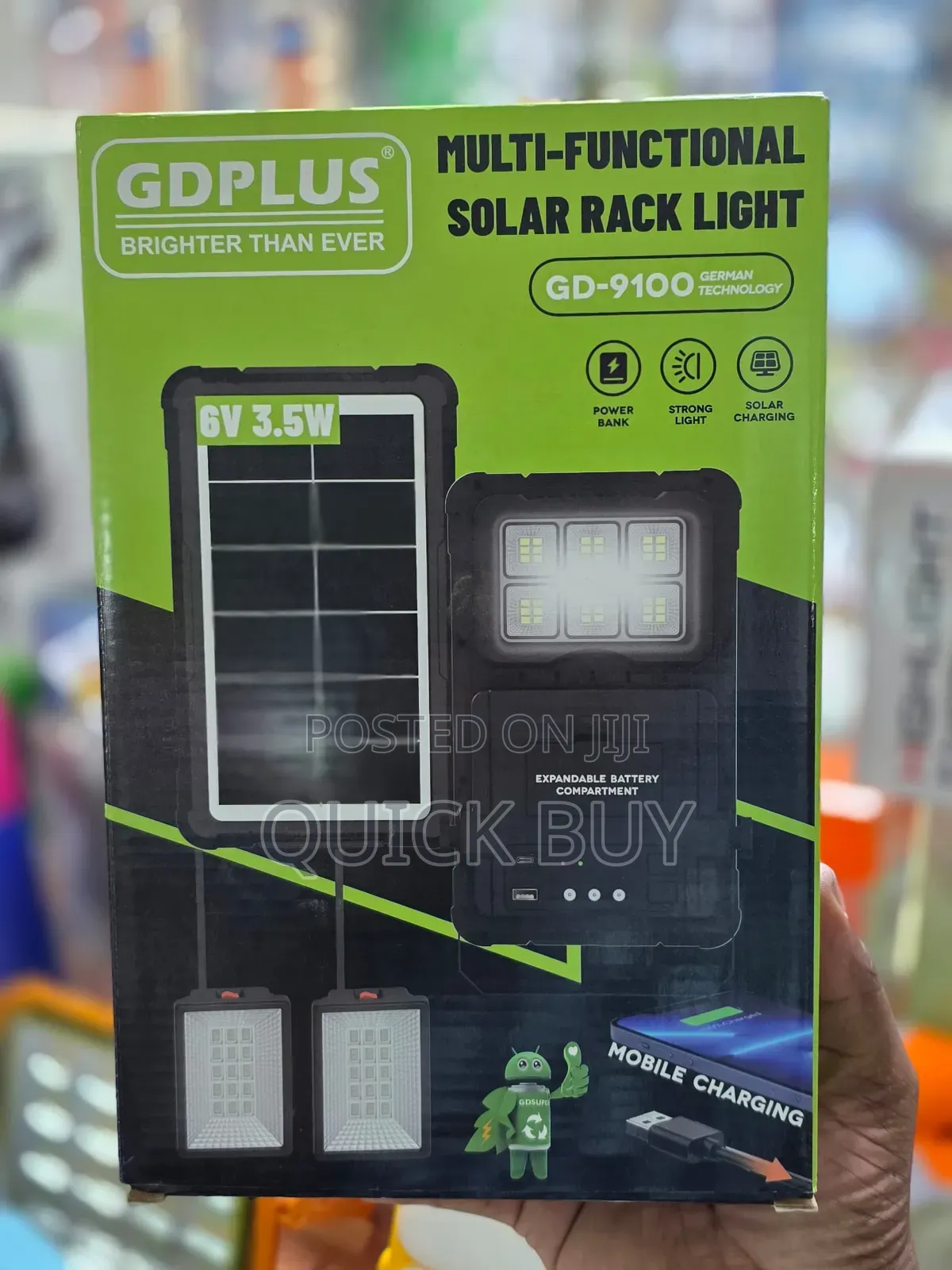 Dplus Gd-9100 Multi-Functional Solar Rack Light.