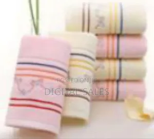 Luxury Embroidered Cotton Towel Set (2-Piece)