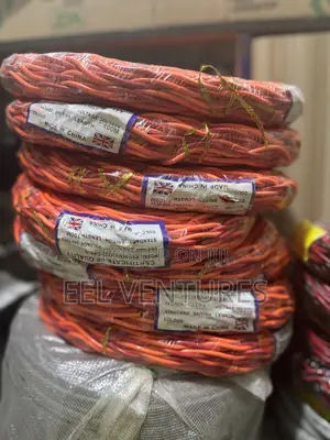 Twisted Wires for Electricity,Red With Orange