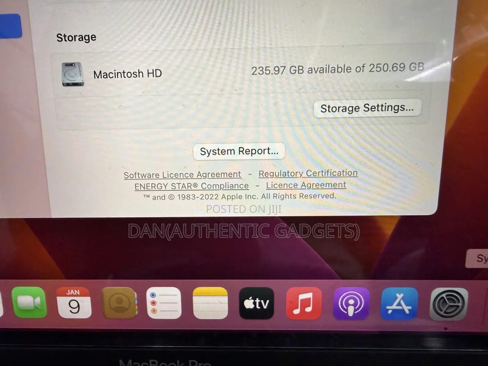 Laptop Apple MacBook Pro 2017 8GB Intel Core I5 SSD 256GB