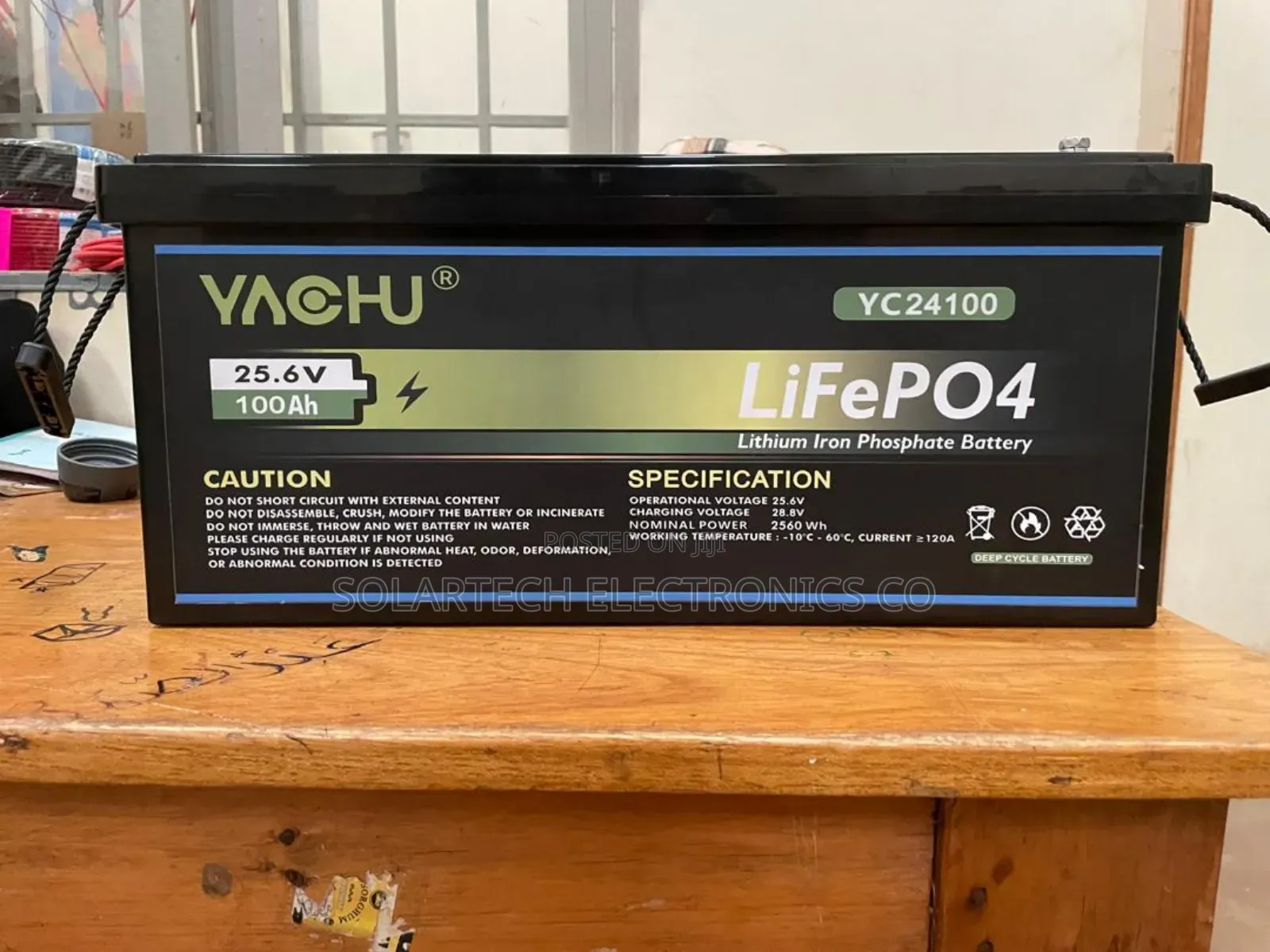 Yachu 100ah 25.6v Advanced Lithium Solar Battery