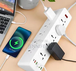 10 Ways Power Socket ,5 Usb-a ,1 Usb C,2m Cable Length