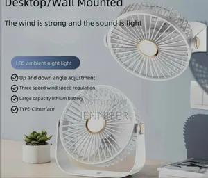 Usb Rechargeable Air Circulation Desk Fan.