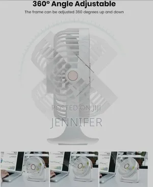 Usb Rechargeable Air Circulation Desk Fan.