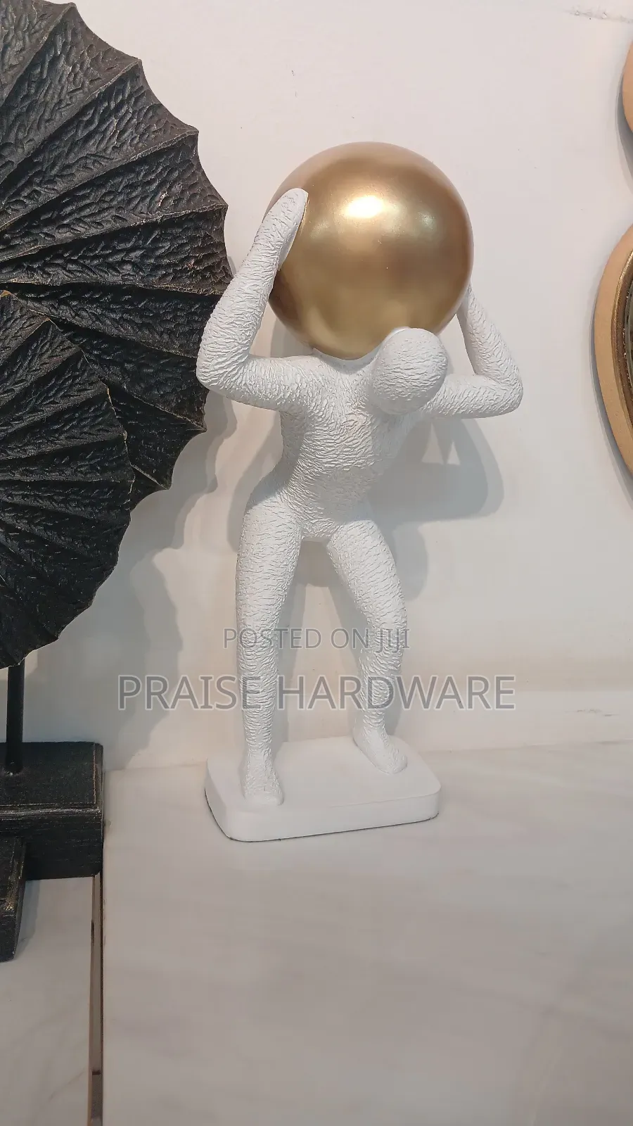 White Man Carrying Globe
