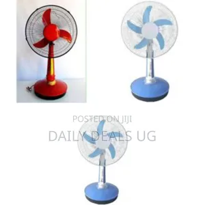 16 Inch Solar Operated Table Fan - Multicolor