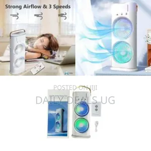 Dual-Fan Personal Air Cooler / Humidifier With Led Lights
