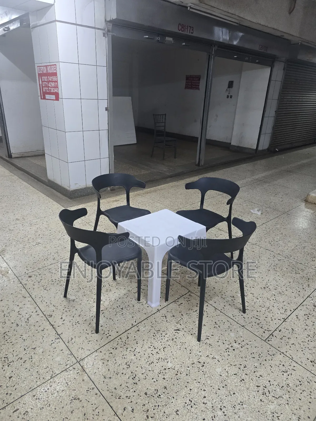 Whitic Plastic Table and Chairs Plastic Table and Chairs