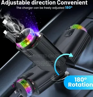 Starlight Retractable Car Charger With Aromatherapy