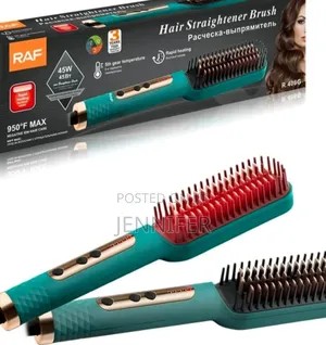 Raf R.406g Natural Hair Straightener Brush