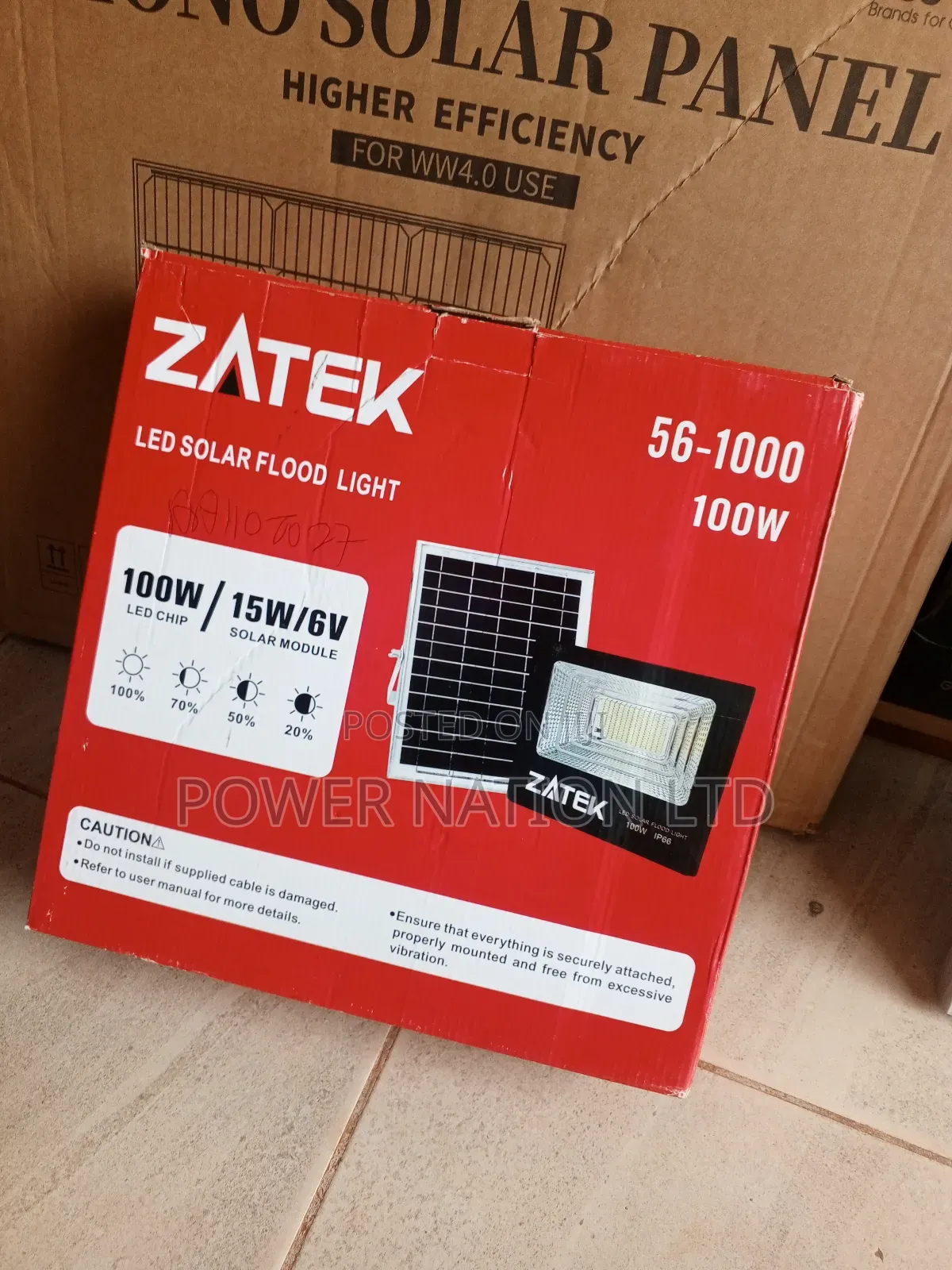 100w Outdoor Solar Flood Light
