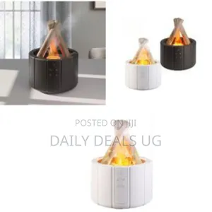 Campfire-Inspired Essential Oil Diffuser / Humidifier With Flame