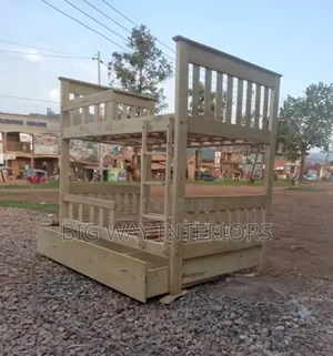 4by6 Double Decker Bed With a Drawer Wooden