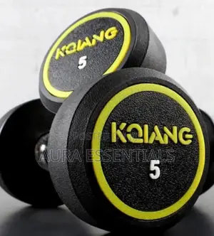 Kqiang 5 Kg Rubber-coated Dumbbells