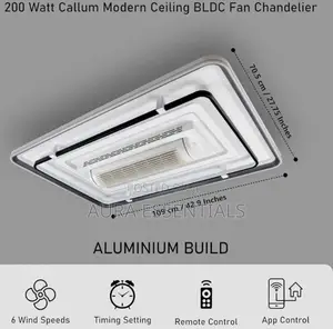 Modern Ceiling Bladeless Fan Chandelier