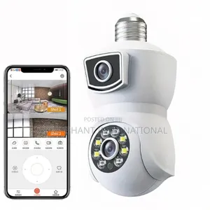 Smart Camera V380 E9 Dual Lens Bulb PTZ Ip Camera