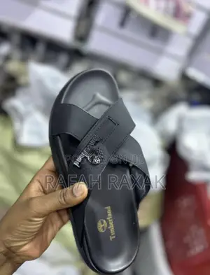 Men’S Black Timberland Cross-strap Sandals
