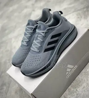Original Grey Adidas Bounce Running Trainer Sneakers
