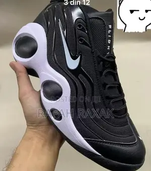 Black/Nike Nike Air Zoom Flight 95 Basketball Shoes